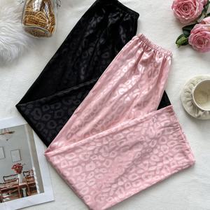 TEMU 여성용 리얼리스틱 테마 전사 프린트 슬립팬츠 2pcs - 섹시한 나이트웨어, 기계 세탁 가능 풀 커버리지 비파자마 바지