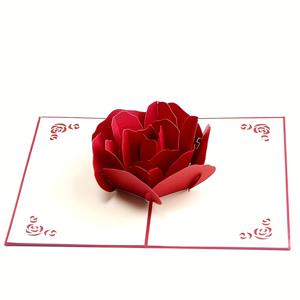 TEMU 우아한 3D 장미 카드 (봉투 포함) - 생일, 기념일, 어버이날, 발렌타인데이 등에 완벽한 선택 - 클래식 스타일의 장식, 크리스마스에 이상적