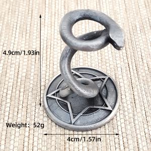 TEMU 우아한 아연 합금 서펜타인 2025 신규 영감 볼 스탠드 - 창의적인 홈 데코 선물, 동물 메탈 베이스 디스플레이 홀더 ( 미포함)