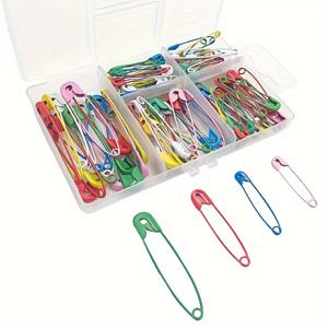 TEMU 이 세트에는 다양한 크기의 130개 색상 안전핀, 의류, 공예 및 사무용으로 적합하며, 바느질 바늘과 손톱깎이 세트가 포함되어 있습니다.