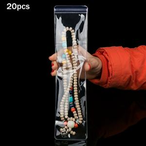 TEMU 20개 투명 PVC 주얼리 지퍼백, 산화 방지, 밀폐형, 무독성, 고투명 반지·귀걸이·구슬 보관 및 정리용, 공예 용품 | 안전한 잠금 장치