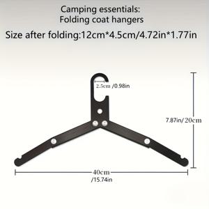 TEMU 헤비듀티 알루미늄 합금 접이식 빨래건조대 - 휴대용 야외 빨래줄, 캠핑, RV, 발코니 및 여행용 공간절약형 디자인, 가정 및 야외 사용에 적합