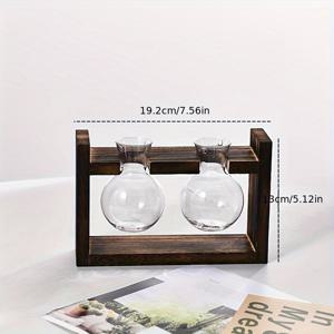 TEMU 반려동물 재질 전구가 달린 멀티 튜브 나무 화분 | 거실 및 사무실 책상용 창의적인 실내외 장식, 다양한 부품 포함