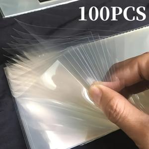 TEMU 재사용 가능한 염색 용지 50/100매 - 성인용 염색 격리 용지, 사용하기 쉬운 염색 격리 시트, 투명 및 블레싱 도구, 모든 헤어 타입에 적합, 세척 용이, 성인용 염색 액세서리, 염색 용품.