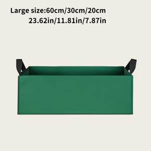 TEMU 대용량 다기능 접이식 식물재배백 - 다양한 사이즈, 내구성 강한 부직포 소재, 채소 및 묘목용 - 클래식 직사각형 디자인, 토마토, 감자, 양상추, 딸기 재배에 이상적 - 야외 가드닝 및 화분용 완벽한 제품