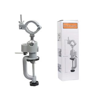 TEMU 360° 회전 드릴 스탠드 + 그라인더 스탠드 2-in-1 | 미끄럼 방지 잠금 메커니즘 포함 | 높이 조절 가능 | 가정용 DIY/산업용 적합 | 안전하고 안정적인 디자인