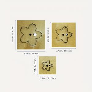 TEMU 수제 DIY 가죽 공예 키트: 체리 꽃 세트, 키 체인, 나이프 모양 - 가을 공예 애호가들을 위한 필수 절단 도구, 가죽 공예 도구, 가죽 스탬핑 키트, 가죽 스탬핑 도구, 가죽 공예 용품