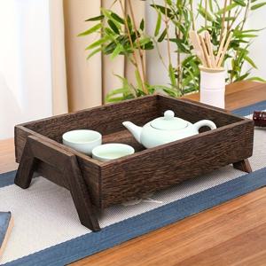 TEMU 중국 스타일 빈티지 나무 차 트레이 스토리지 바구니, 간식 그릇, 종이 보관함, 홈 오피스 욕실 스토리지 특별판, 캠핑, 크리스마스, 발렌타인데이, 부활절 실내 크리스마스 장식, 선반 바구니