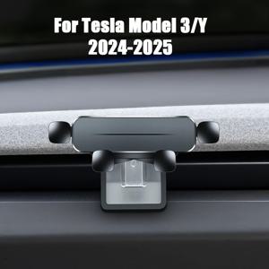 TEMU Tesla Model 3/Y (2017-2025) 호환 중력식 차량용 휴대폰 거치대 (매우 적합) | ABS 재질, 회전 가능, 에어컨 콘센트 마운팅