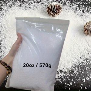 TEMU 10oz/20oz (285g/570g) 반짝이는 인공 눈 - 크리스마스 장식, DIY 공예, 겨울 마을 풍경 & 파티 데코용 클래식 플라스틱 눈, 축제 분위기 연출, 눈꽃 장식, 푹신한 질감, 내구성 있는 소재, 공예 애호가, 할로윈