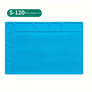 TEMU 내구성 강한 회로 기판 수리 매트 - 미끄럼 방지 표면, 정밀 스케일 및 부품 가이드 포함 - 내열성 플라스틱 작업대, 납땜, PCB 유지보수, 휴대폰, 컴퓨터 수리용 - 취미 및 전문가에게 이상적 (납땜 인두 호환, 전원 불필요)