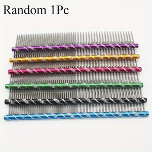 TEMU 1개 16cm 스테인리스 강아지 고양이 빗 - 직선형 탈모 방지 빗, 내구성 있는 인체공학적 손잡이로 효과적인 털 제거 및 부드러운 코트 케어, 개 털빗과 그루밍용, 선명한 금속 이빨, 견고한 구조, 애완동물 애호가를 위한