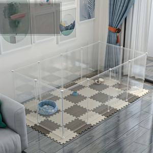 TEMU 안전한 입구가 있는 유연한 강아지 울타리, 작은 애완동물을 위한 실외 울타리, 컴팩트한 디자인, 조절 가능한 패널 배치, 소형견, 토끼 및 기타 동물에게 적합