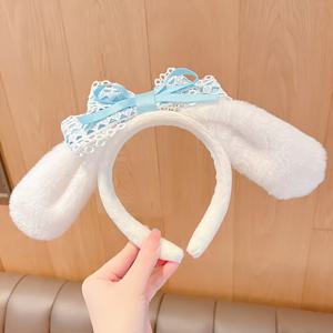 TEMU 귀여운 큰 귀 강아지 머리띠