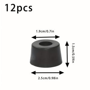 TEMU 12개 192310GS 공기 압축기 충격 흡수 고무 발, 효과적인 소음 분리, 많은 롤러, 제너레이터, 고압 세척기, 스피커 캐비닛 교체 고무 접합부에 적합