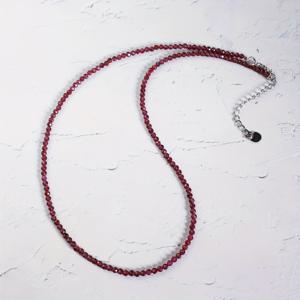 TEMU 1pc 자연적인 빨간색 garnet 보석 수제 비즈 미니멀 여성용 목걸이 - 빈티지 스타일 클라비클 체인 보석, 일상 착용 및 선물용, 모든 계절에 사용할 수 있는 다용도 디자인, garnet 보석, 초이스 액세서리, 지구적인 톤 액세서리