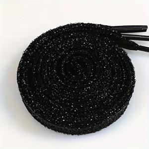 TEMU 3켤레 글리터 컬러풀 패셔너블 신발끈 - 플랫 슈즈, 운동화, 스케이트보드화, 부츠용 - 골든 스레드 플레인 끈, 골든 스레드 은색 양파 끈, 배터리 없음