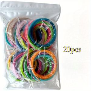 TEMU 20개 손으로 그린 PLA 필라멘트 | 3D 프린팅 필라멘트 세트, 예술적인 페인팅, 수공예 디자인, 품질