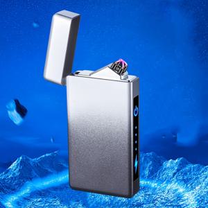 TEMU USB 충전 전자 라이터, 듀얼 아크 전자 라이터, 충전 표시 기능, 무화염 플라즈마 기술, 그라데이션 컬러 디자인, 야외 생존, 비상 및 탐험용