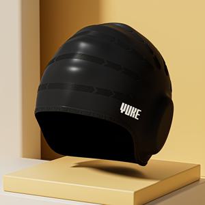 TEMU 남성용 엑스트라 라지 수영모, 미끄럼 방지 귀 보호 디자인, 스타일리시 프로페셔널 여성용 긴 머리 방수 실리콘 모 수영 훈련 장비