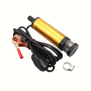 TEMU 12V 자동차 오일 교환 연료 펌프 (12L/분 유량), 전동 디젤 워터 펌핑 도구 (스위치 액세서리 포함), 보트, 해양 트레일러 및 트럭에 적합