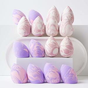 TEMU 16피스 페이셜 메이크업 도구 세트, 대형 코스메틱 스펀지 16개, 초보자용 소프트 파우더 퍼프