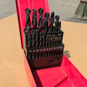 TEMU 25개 코발트 드릴 비트 세트 (M35 고속도강, 원형 생크) - 스테인리스 스틸, 주철, 나무 & 플라스틱용 내구성 & 정밀 사이즈 가이드 - 금속, 목공, 목공 도구, 견고한 구조에 적합, 목재드릴비트, 드릴비트, 드릴공구세트, 드릴공구, 목공비트, 드릴자석