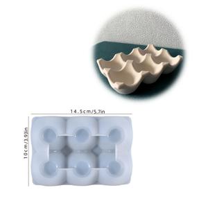 TEMU 실리케 루페이 DIY 실리콘 몰드 - 에그 모양 격자 패턴, 불규칙한 둥지 디자인, 다중 구멍 달걀 홀더 형태, 이스터 공예용, 홈 테이블 장식, 내구성 & 쉬운 탈형 (전기 필요 없음), 핸드메이드 , 창의적인 몰드, 재사용 가능한 몰드, 레진 도구