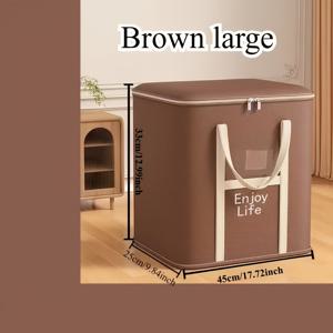 TEMU 지퍼 잠금 장치, 강화 및 확장된 손잡이가 특징인 초대형 접이식 수납 가방 1개. 침구 보관, 옷장 정리, 이사 물품 보관에 적합합니다.|접이식침대|간이침대