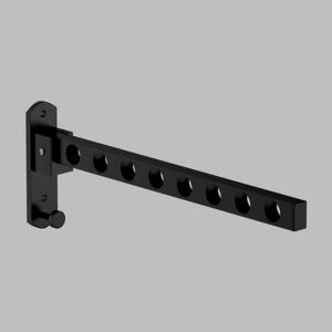 TEMU 드릴 필요 없는 벽걸이형 조절 가능한 금속 옷 건조대 - 내구성 강한 탄소강 소재, 접이식 디자인 및 다용도 멀티홀 정리함 포함 (접착제 제공), 아파트·기숙사·작은 공간에 이상적 - 튼튼한 의류 건조대