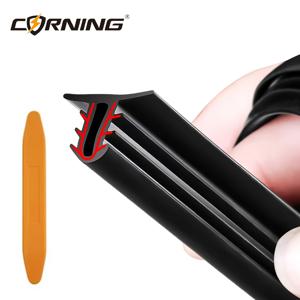 TEMU 코닝 블랙 고무 씰 스트립 - 79.13인치 차량, 트럭, 보트, RV용 방음 및 윈드실드 트림, 대시보드 간격 보호, 자동차 몰딩, 슬릭 웨더스트립, 유연한 날씨에 강한 재질, 차량 및 보트 애호가를 위한 실외용 씰