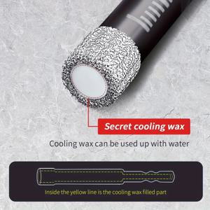 TEMU 드릴 비트 10개 세트, 1/4인치 (6mm) | 1/4 육각 생크가 특징인 건식 드릴 비트, 타일, 도자기 슬래브, 화강암, 세라믹, 대리석 및 유리에 적합 - 목재에는 권장되지 않음.