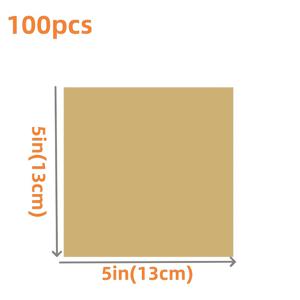 TEMU 100개 미표백 스퀘어 에어프라이어 라이너 - 일회용 논스틱 양지, 내열 및 내유 베이킹 시트, 모든 에어프라이어 모델에 완벽, 감자튀김, 치킨 및 일상 요리 쉬운 청소|에어프라이어
