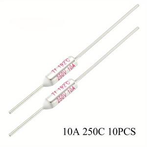 TEMU 10개 TF 서모퓨즈 RY 10A 250V 온도 185C 192C 216C 240C 250C 온도 퓨즈