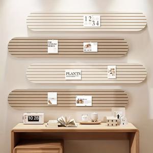 TEMU 모던 아트 스타일 펠트 게시판 벽 스티커 4개 세트. 침실 및 거실 장식에 적합하며, 메모, 사진 및 스케줄 게시, 사무실 간판, 정보 보드, 벽 예술 전시회, 장면 장식, 특별한 선물로 사용 가능