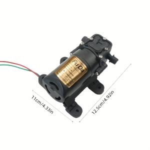 TEMU 1개 DC12V 고압 스프레이 다이어프램 펌프 미니 워터 펌프 소형 모터 압력 펌프 세차용