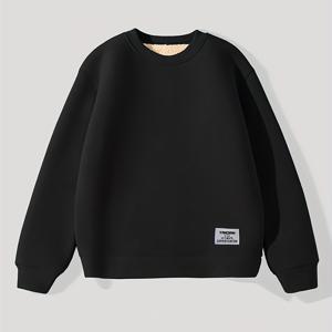 TEMU 남성용 라운드넥 겨울 플리스 안감 따뜻한 셔츠, 남성용 스웨트셔츠, 남성용 플러스 사이즈 긴팔 티셔츠, 남성용 풀오버