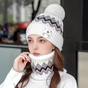 TEMU 2개/1세트 여성용 겨울 한국식 웨이브 레이디스 사이클링 안감 모자 따뜻한 문 모자 조커 가을 겨울 데이 모자|벙거지모자