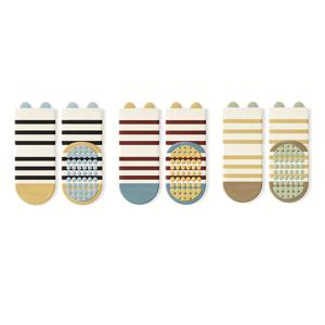 TEMU 3쌍 아기 미끄럼방지 첫걸음 양말 - 사계절용 - 미끄럼방지 밑창, 모든 지형 그립 (바닥//), 부드럽고 흔적 없는 걷기 학습용, 손세탁 전용 (to)