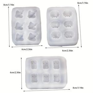 TEMU 캔들 몰드 해양 생물 시리즈: 인어공주, 바다달팽이, 가오리 DIY 에폭시 클레이 석고 실리콘 몰드, 레진 실리콘 몰드 세트, 귀엽고 창의적인