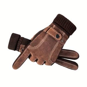 TEMU [신상] 남성용 가을 겨울 두꺼운 장갑 1쌍, 패션 트렌드, 심플