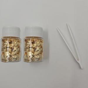 TEMU 1/2개 다기능 골드 포일 장식 플레이크: 식품 등급 재료, 케이크, 초콜릿, 음료 요리, 파티 축하, 고급 베이킹 장식, 공예, 네일 아트 레진에 적합 – 생일, 결혼식, 할로윈 & 크리스마스에 이상적