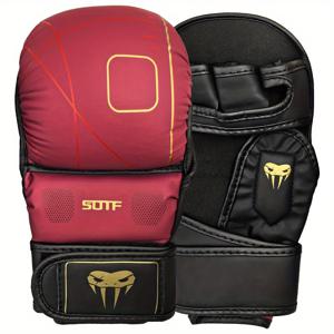 TEMU 가벼운 메모리폼 복싱 글러브, 손목 스트랩으로 안정적인 착용감, 꿀벌집 통기성 디자인으로 땀으로 인한 불편함 제거