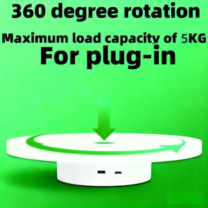 TEMU 제품 사진 촬영용 자동 회전 디스플레이 테이블 (모델 촬영용 리모컨 포함)