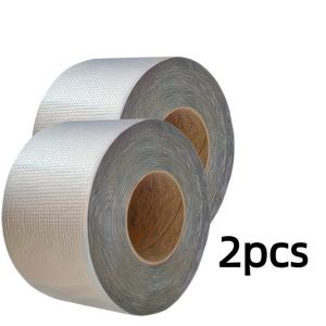 TEMU 2롤 고강도 알루미늄 포일 테이프 | 79인치 x 1.96인치 - 고온 저항, 벽, 수영장, 지붕, 파이프 빠른 수리 - 실내/실외 사용, 내구성 및 유연성, 수영장 및 파이프 수리에 적합
