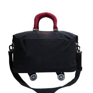 TEMU 확장형 캐리어 탈착식 휠 포함 - 대용량 옥스포드 원단 여행용 가방, 다중 운반 방식 (등, 손잡이) 비즈니스 & 휴가용, 헤비듀티 롤링백, 그레이/// - 공항, 기차역, 호텔용 내구성