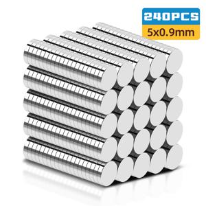 TEMU 240개 5x0.9MM/30개 5x2.7MM 원형 얇은 자석 | 냉장고 책갈피, 벽 철제 배지 홀더, 향신료 라벨, 침실 정리 스티커용 금속 자석 - 디테일에 민감한 집주인에게 이상적, 겨울 및 크리스마스에 완벽