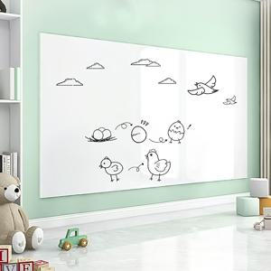 TEMU 1롤 화이트보드 벽지 스타일 보드 | PP 재질, 60cm 폭, 정전기 부착, 제거 가능, 벽, 문, 유리 등에 적합 - 쉽게 떼어 내기, 가정, 사무실에 이상적 - 교육 학습 보드, 공간 절약
