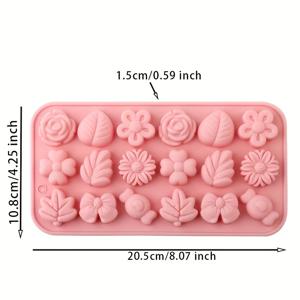 TEMU 18개 실리콘 양초 몰드 | 할로윈, 크리스마스, 추수감사절 장식, 주얼리 제작 및 홈 데코를 위한 생생하고 양초 제작 도구, 정교한 패턴이 있는 내구성이 뛰어난 공예 용품