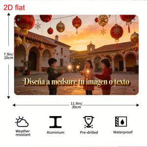 TEMU 맞춤형 사진 금속 벽판 - 개인화 사진 & 텍스트, 레트로 빈티지 사인, 크리스마스, 할로윈, 부활절에 적합, 걸이용 사전 구멍 뚫림, 홈 데코 벽 예술 선물 (나만의 이미지 업로드)